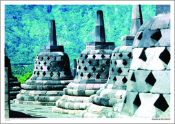 Stupas at Borobodur